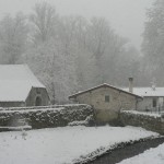 La neige est là ! (7 cm en janvier 2006)